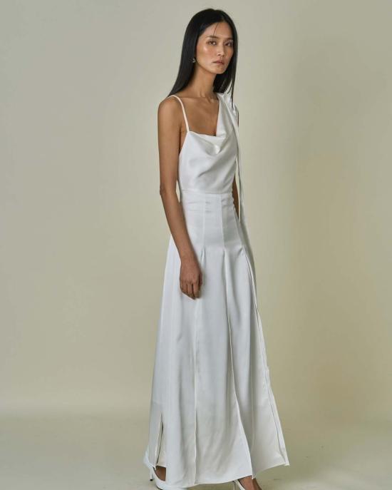  더 엔케이씨 스토어 롱 원피스 Nkc 아드리아나 가운 펄 - The NKC Store