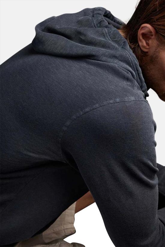  제임스펄스 후드 티셔츠 제임스 퍼스 빈티지 프렌치 테리 지퍼 후드 티셔츠 딥 - JAMES PERSE