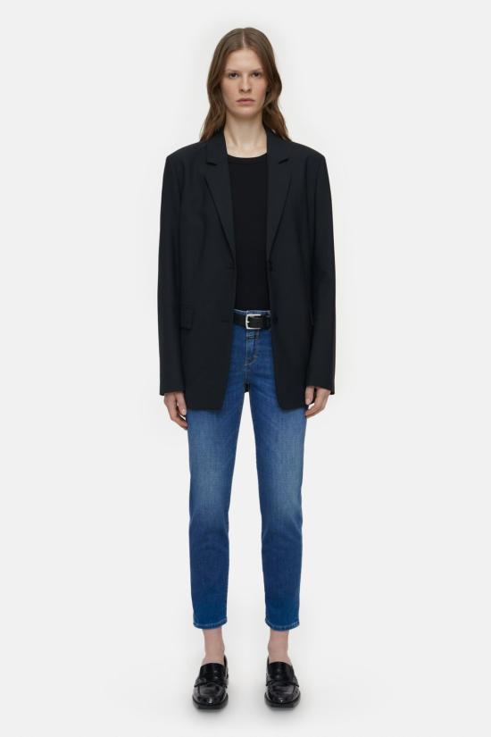  클로즈드 데님 팬츠 폐쇄 베이커 진 미드 블루