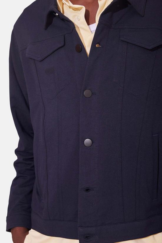  블루&크림 자켓 라이트 트러커 재킷 네이비 - BLUE&CREAM