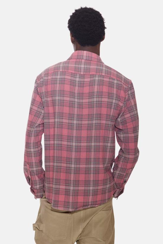  Blue&Cream 긴팔 셔츠 블루&크림 플란넬  핑크 플레드 - BLUE&CREAM