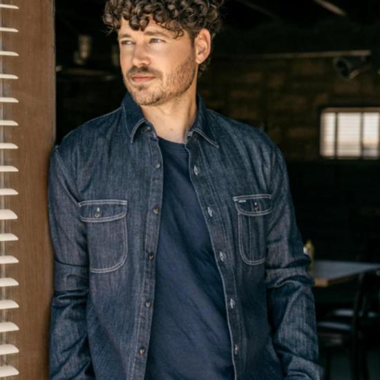  Hiroshi Kato 데님 셔츠 히로시 카토 브레이스