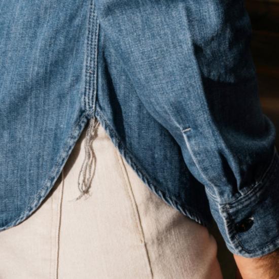  Hiroshi Kato 데님 셔츠 히로시 카토 브레이스 - OTHER BRANDS