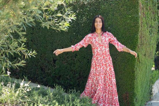  로마 롱 원피스 시에나 맥시 드레스 몬타나 프린트 - ROMA