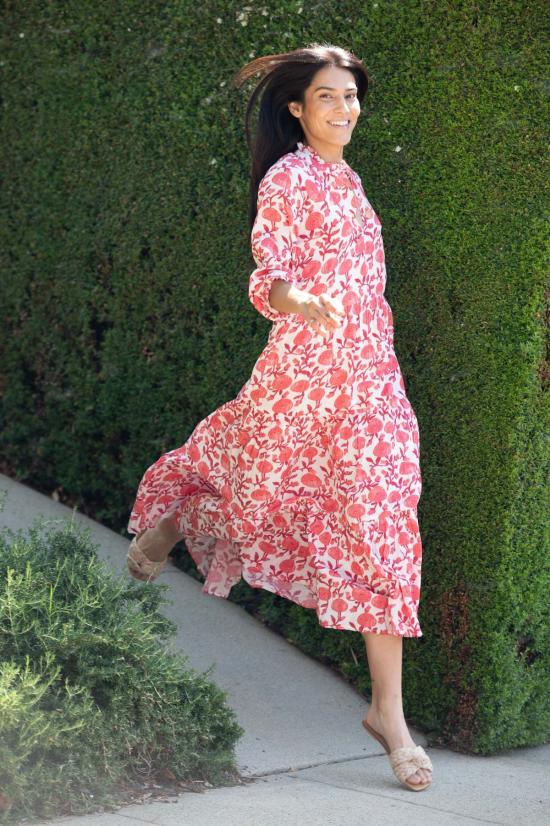  로마 롱 원피스 시에나 맥시 드레스 몬타나 프린트 - ROMA