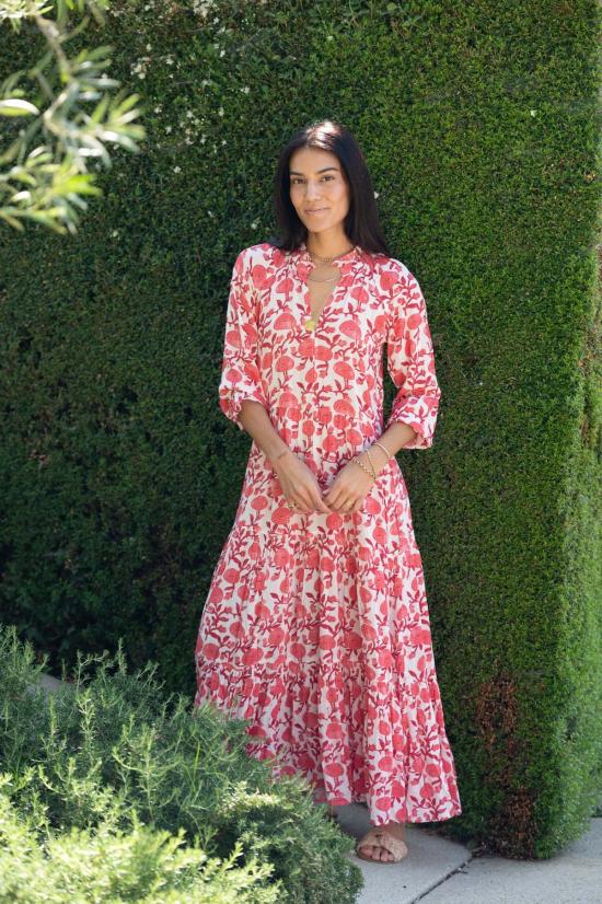  로마 롱 원피스 시에나 맥시 드레스 몬타나 프린트