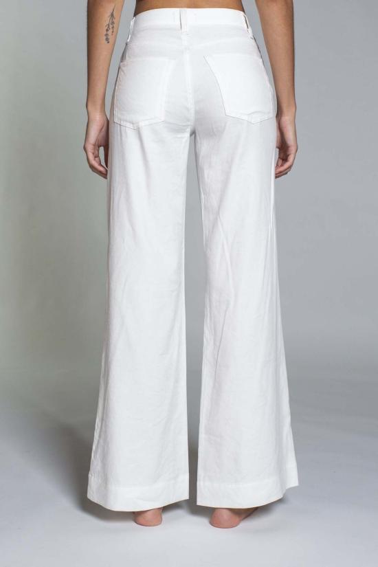  ASKK 뉴욕 스트레이트 팬츠 애스크 나이 주니퍼 와이드 레그 리넨 팬츠 아이보리 - ASKK NY