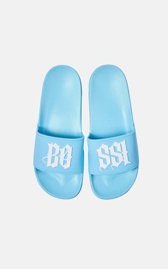  보씨 뮬/슬리퍼 보시 로고 슬라이드 블루