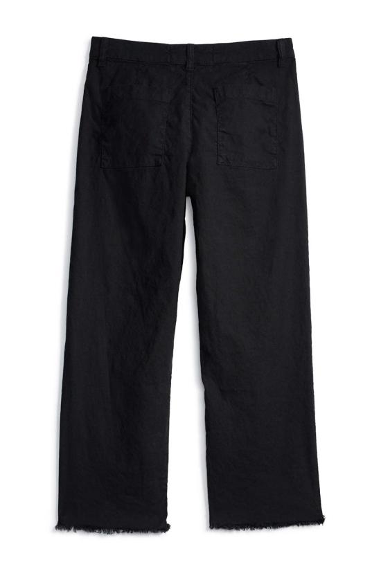  프랭크 앤 에일린 스트레이트 팬츠 프랭크 앤 엘린 킨세일 리넨 팬츠 블랙 - FRANK & EILEEN