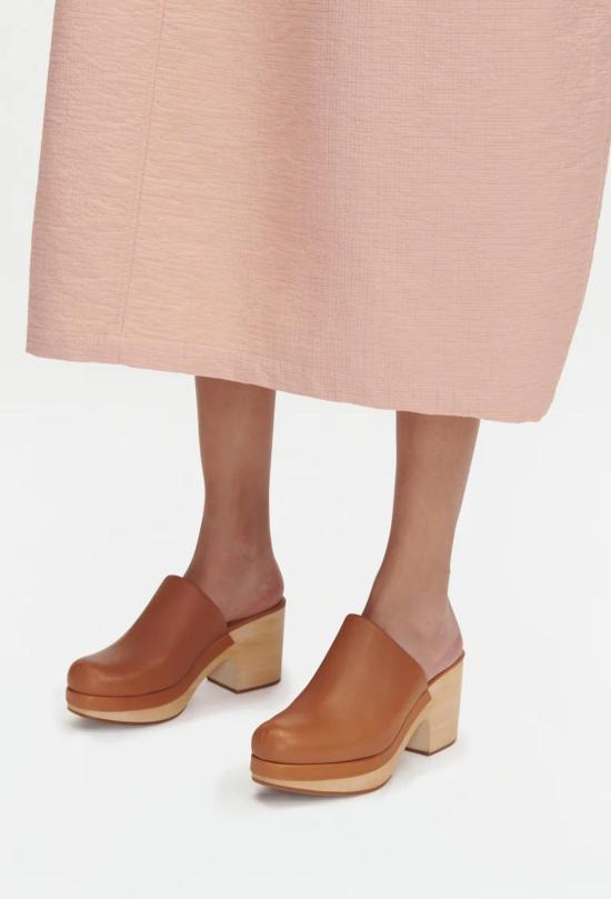  레이첼 코미 뮬/슬리퍼 보스 클로그 내추럴