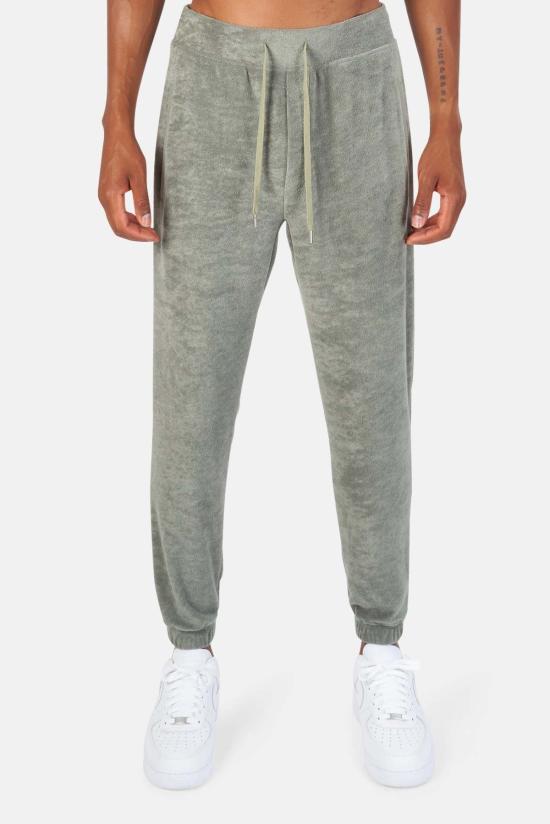  블루&크림 트레이닝/조거 팬츠 풀 테리 조거 카키 - BLUE&CREAM