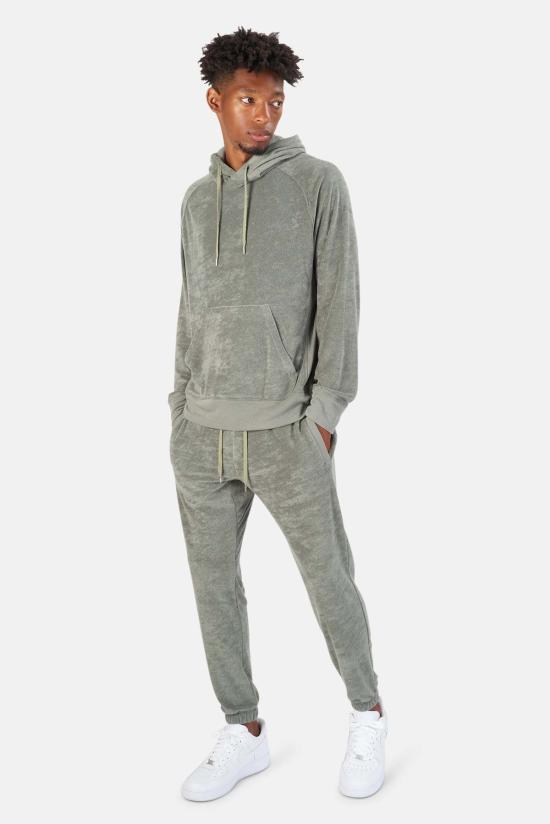  블루&크림 트레이닝/조거 팬츠 풀 테리 조거 카키