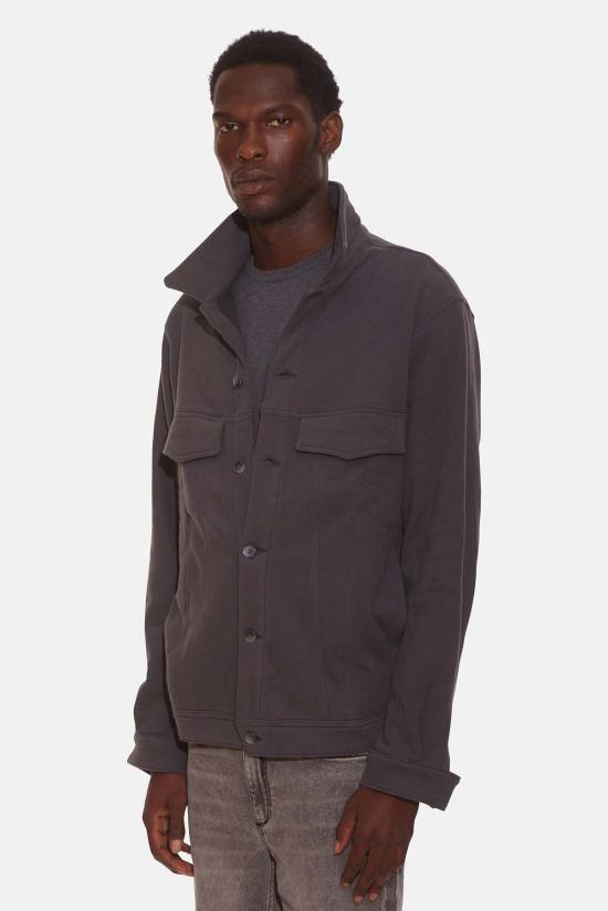  블루&크림 자켓 매드 플리스 트러커 재킷 배트 그레이 - BLUE&CREAM