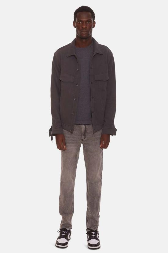  블루&크림 자켓 매드 플리스 트러커 재킷 배트 그레이 - BLUE&CREAM