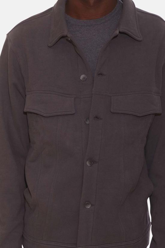  블루&크림 자켓 매드 플리스 트러커 재킷 배트 그레이 - BLUE&CREAM