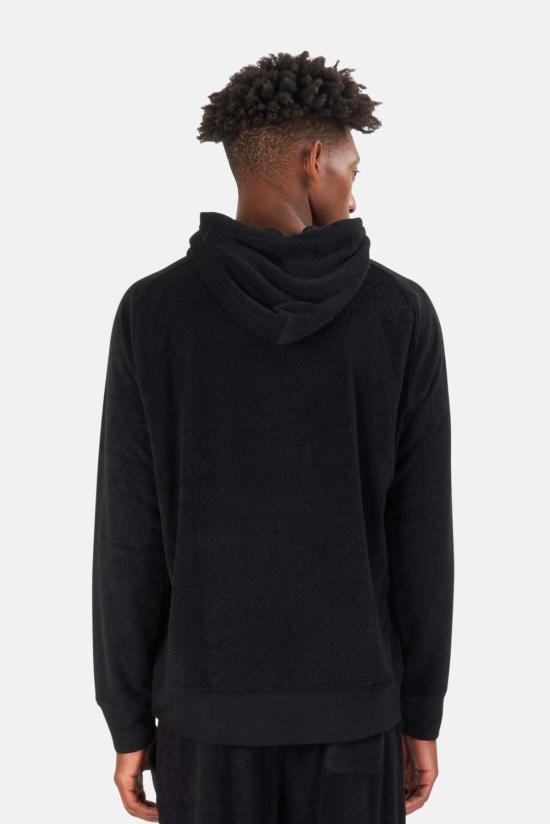  Blue&Cream 후드 티셔츠 블루&크림 풀 테리 풀오버 후드 티셔츠 블랙 - BLUE&CREAM