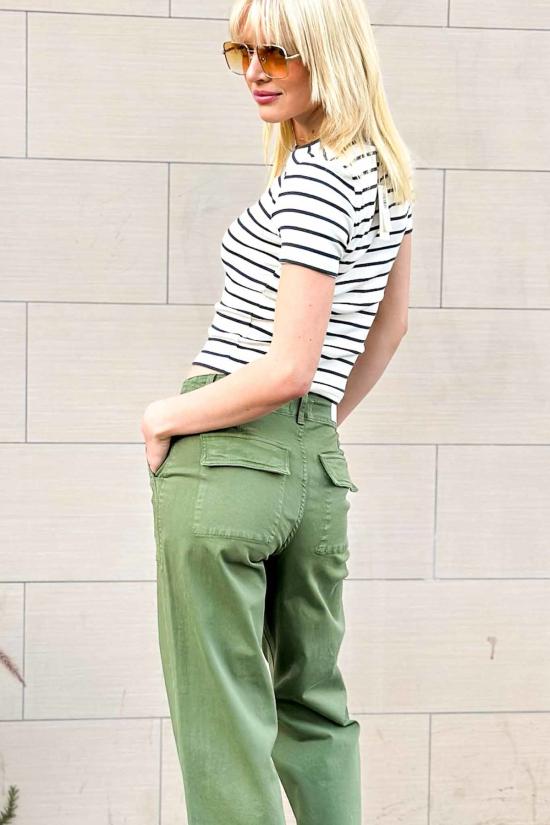  피스톨라 스트레이트 팬츠 소피아 판트 바질 - PISTOLA