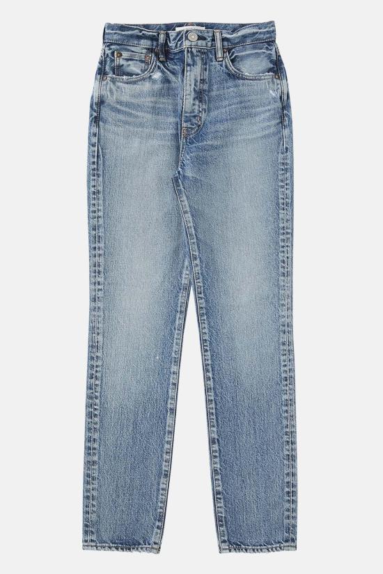  마우지 데님 팬츠 무시 롬바드 슬림 스트레이트 진 블루 - MOUSSY