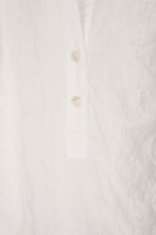  아만나 반팔 티셔츠 아마나 브렌 크링클 탑 화이트 - AMANNNA