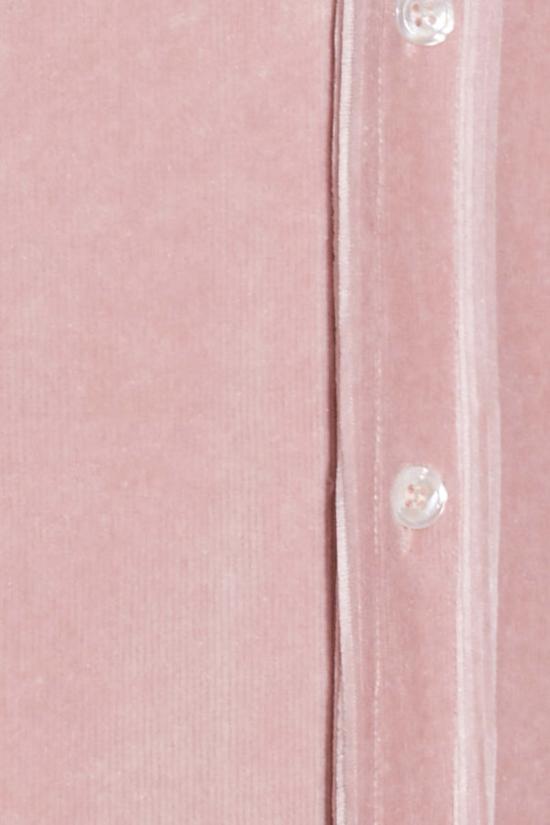  Blue&Cream 긴팔 셔츠 블루&크림 마이크로 코드 벨루어  핑크 - BLUE&CREAM