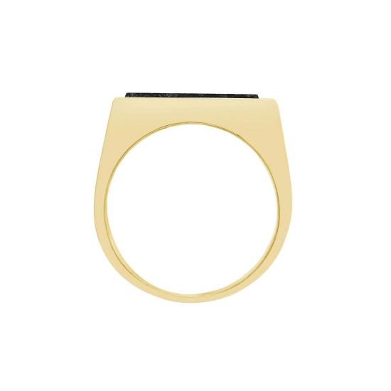  타린 토마스 반지 사무엘 링 스털링 실버/블랙 라바 - TARIN THOMAS