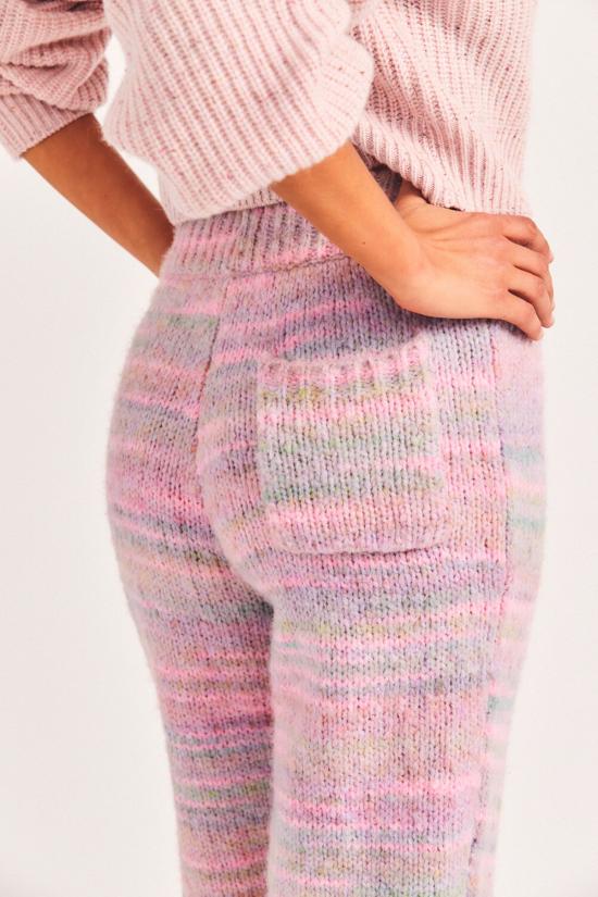  러브쉐이크팬시 스트레이트 팬츠 러브 쉑 팬시 올베라 팬츠 핑크 클라우드 - LOVESHACKFANCY