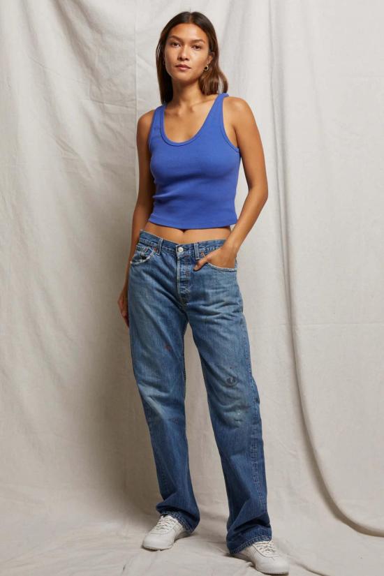  퍼펙트 화이트 티 민소매 티셔츠 블론디 탱크 멀티 - PERFECT WHITE TEE