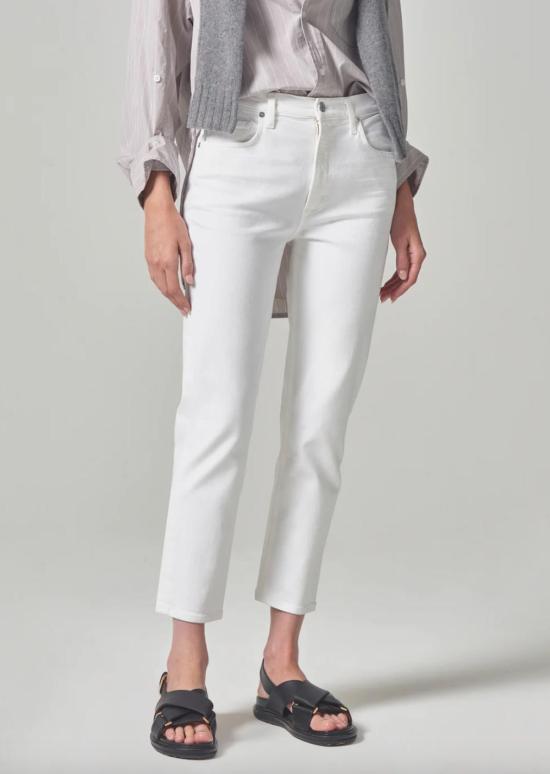  시티즌 오브 휴머니티 데님 팬츠 Citizens Of Humanity Isola Straight Crop 야생화 - CITIZEN OF HUMANITY