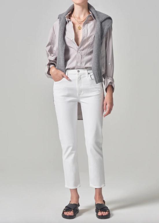  시티즌 오브 휴머니티 데님 팬츠 Citizens Of Humanity Isola Straight Crop 야생화