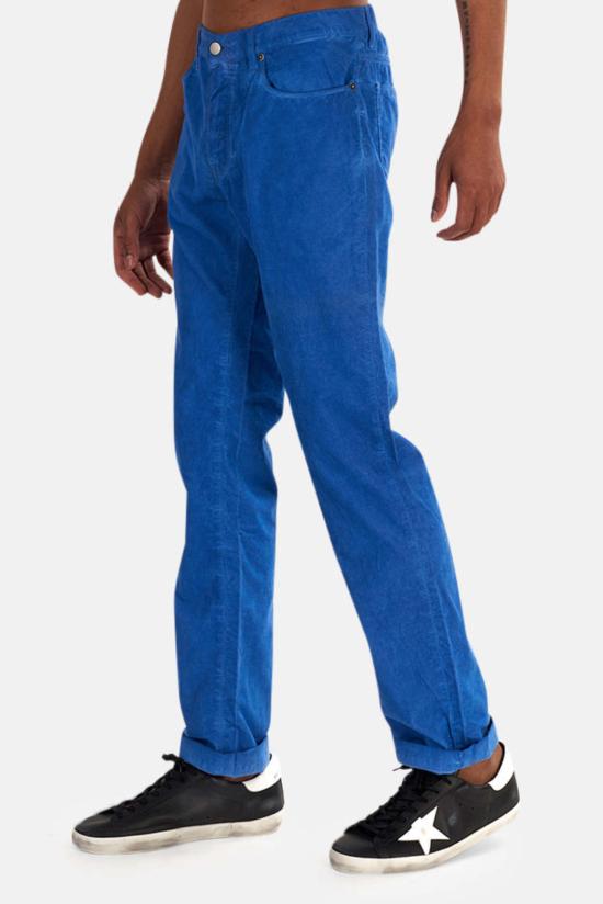  마시모 알바 스트레이트 팬츠 Massimo Alba 5 포켓 알룽가 팬츠 블루 - MASSIMO ALBA