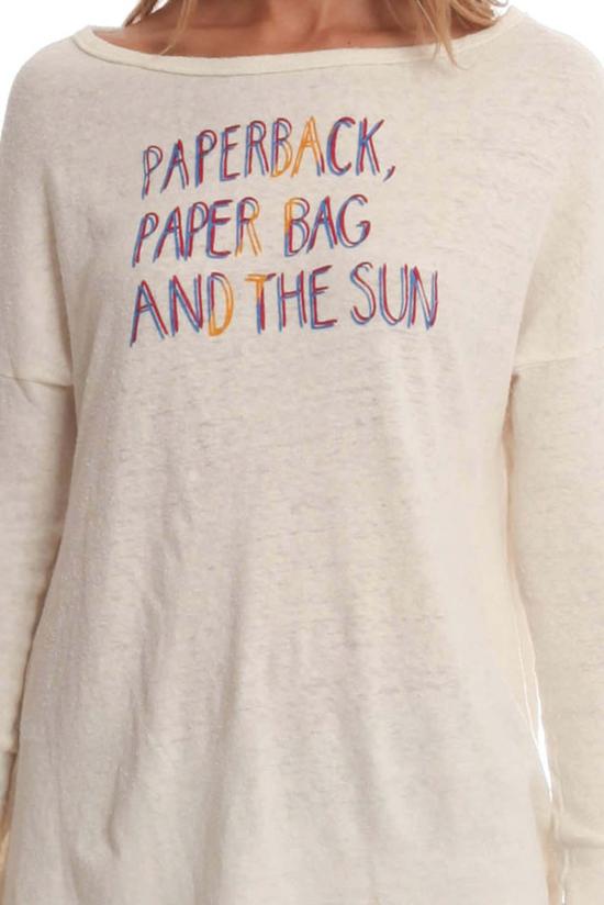  Via Spare 긴팔 티셔츠 롱슬리브 스쿠프 탑 화이트 - OTHER BRANDS