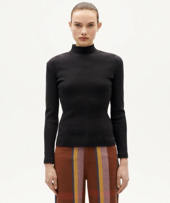  띵킹 뮤 터틀넥 싱킹 무 아이네 리브  블랙 - THINKING MU