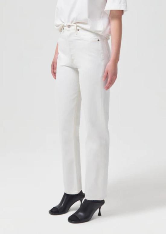  에이골디 데님 팬츠 아골드 90년대 핀치 웨이스트 진 드럼 - AGOLDE