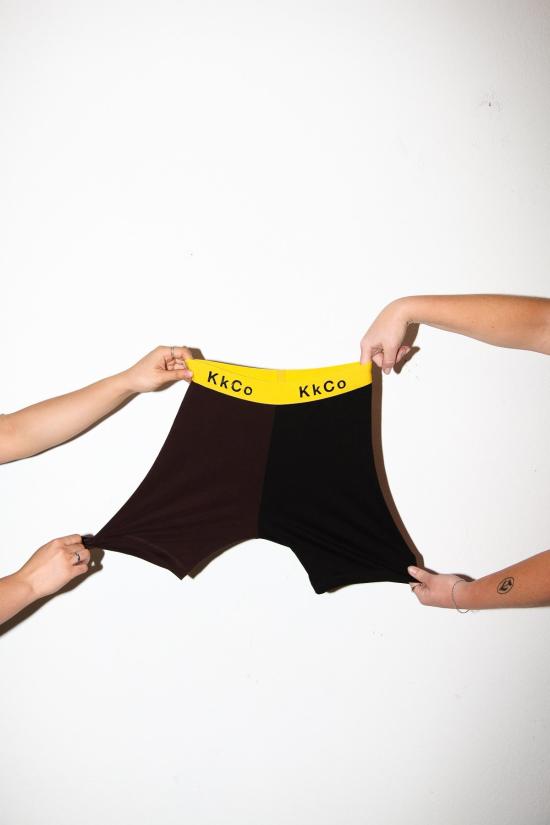  케이코 숏팬츠 Kk Co 혼합 사이클 쇼트 초콜릿/블랙 - KKCO