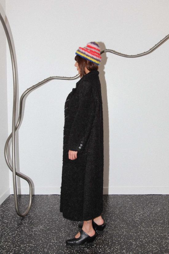  케이코 트렌치 코트 Kk Co 코드 모스 코트 블랙 - KKCO