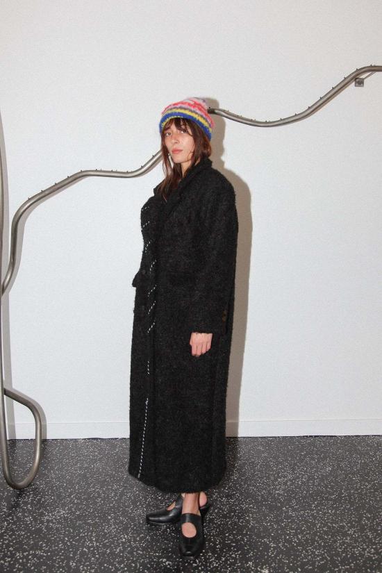  케이코 트렌치 코트 Kk Co 코드 모스 코트 블랙 - KKCO