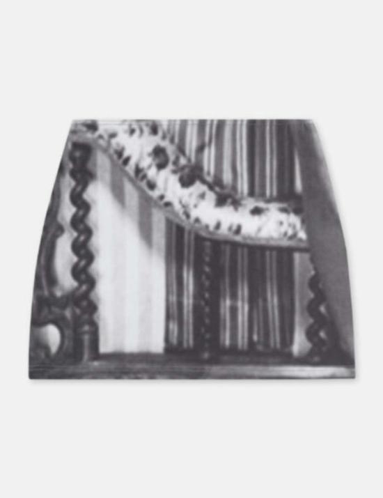  Elliss 숏 스커트 엘리스 저지 가터 미니 스커트 - OTHER BRANDS