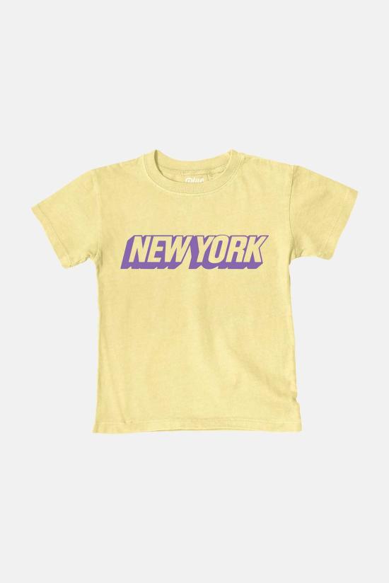  [키즈] 블루&크림 티셔츠 키즈  뉴욕 티셔츠 - BLUE&CREAM