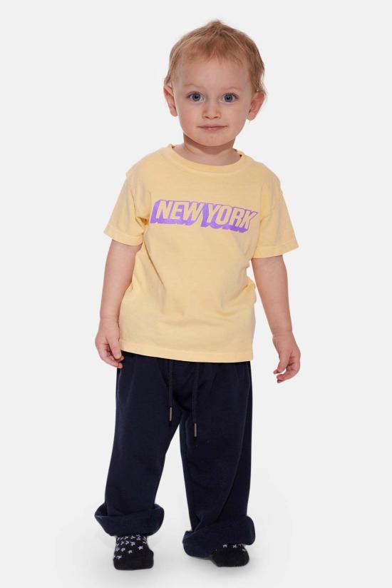  [키즈] 블루&크림 티셔츠 키즈  뉴욕 티셔츠