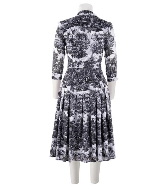  사만다 성 롱 원피스 Samantha Sung Audrey 드레스 #4 롱드레스 화이트/블랙 - SAMANTHA SUNG