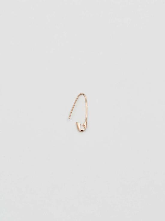  로렌 스튜어트 이어링 미니 세이프티 핀  14k 로즈 골드 - LOREN STEWART