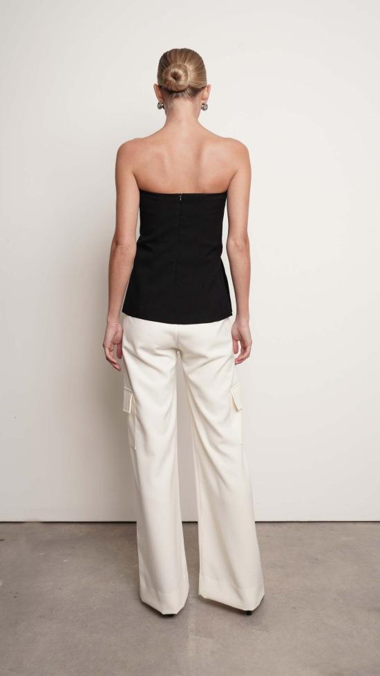  파렌테지 민소매 티셔츠 아일 버스티에 블랙 - PARENTEZI