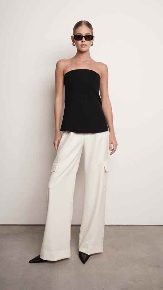  파렌테지 민소매 티셔츠 아일 버스티에 블랙 - PARENTEZI