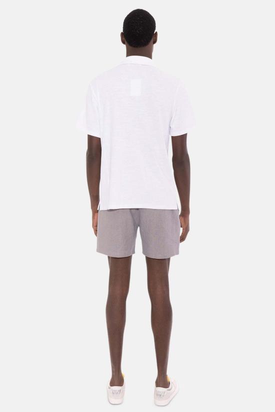  Blue&Cream 반팔 셔츠 블루&크림 반팔 버튼다운 저지 화이트 - BLUE&CREAM