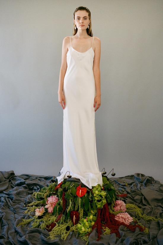  케이코 롱 원피스 Kk Co 롱 실크 슬립 드레스 펄