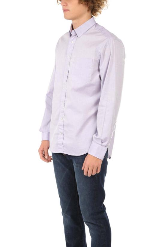  Blue&Cream 긴팔 셔츠 블루&크림 핀포인트 버튼 다운 라벤더 - BLUE&CREAM