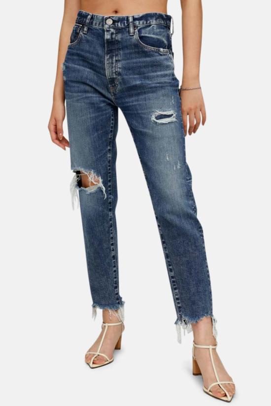  마우지 데님 팬츠 무시 에이드리언 프렌드 진 블루