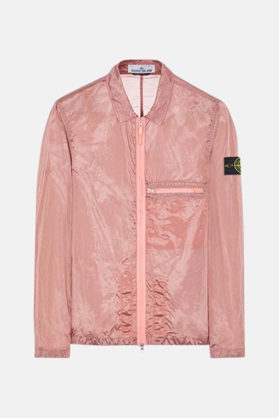  스톤 아일랜드 자켓 스톤아일랜드 에코닐 나일론 메탈 오버 핑크