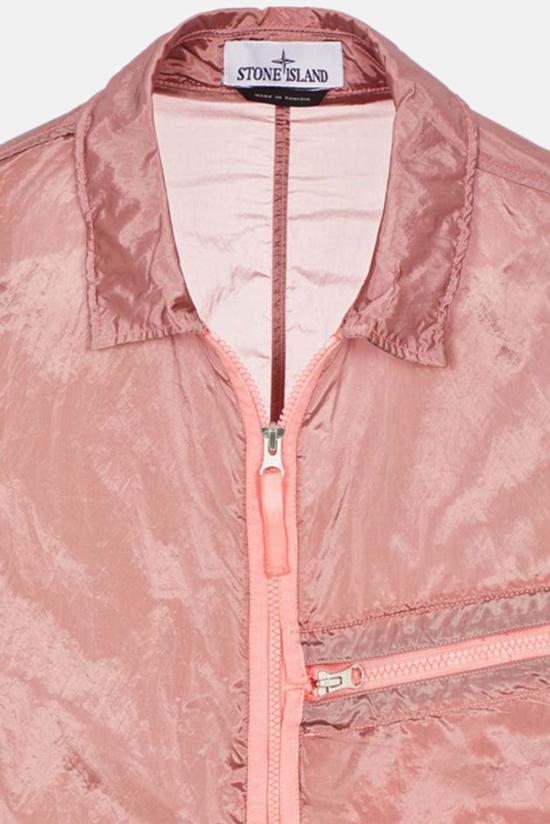  스톤 아일랜드 자켓 스톤아일랜드 에코닐 나일론 메탈 오버 핑크 - STONE ISLAND