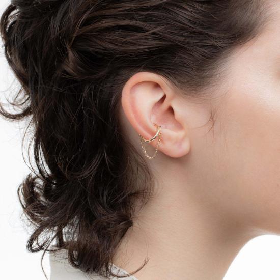  Hirotaka 이어링 히로타카 씨 아네모네 체인 이어커프 골드 - OTHER BRANDS